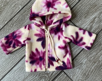 18 Inch Doll Fleece Hooded Coat: Winter Doll Jacket
