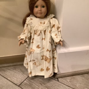 18 inch Doll Pajamas,Night gown,Fleece PJ’s