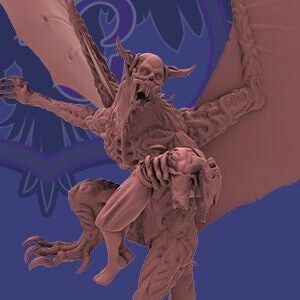 Bloodroot Demon by 3DPZstudio 12K Hi-Res Resin Tabletop Miniature for DnD, P2e, RPG, Wargame Choose Your Scale image 1