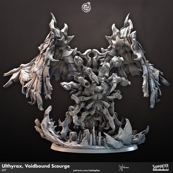 Ulthyrax, Voidbound Scourge *by Cast 'n Play | 12K Hi-Res Resin Tabletop Miniature for DnD, P2e, RPG, Wargame | Choose Your Scale!