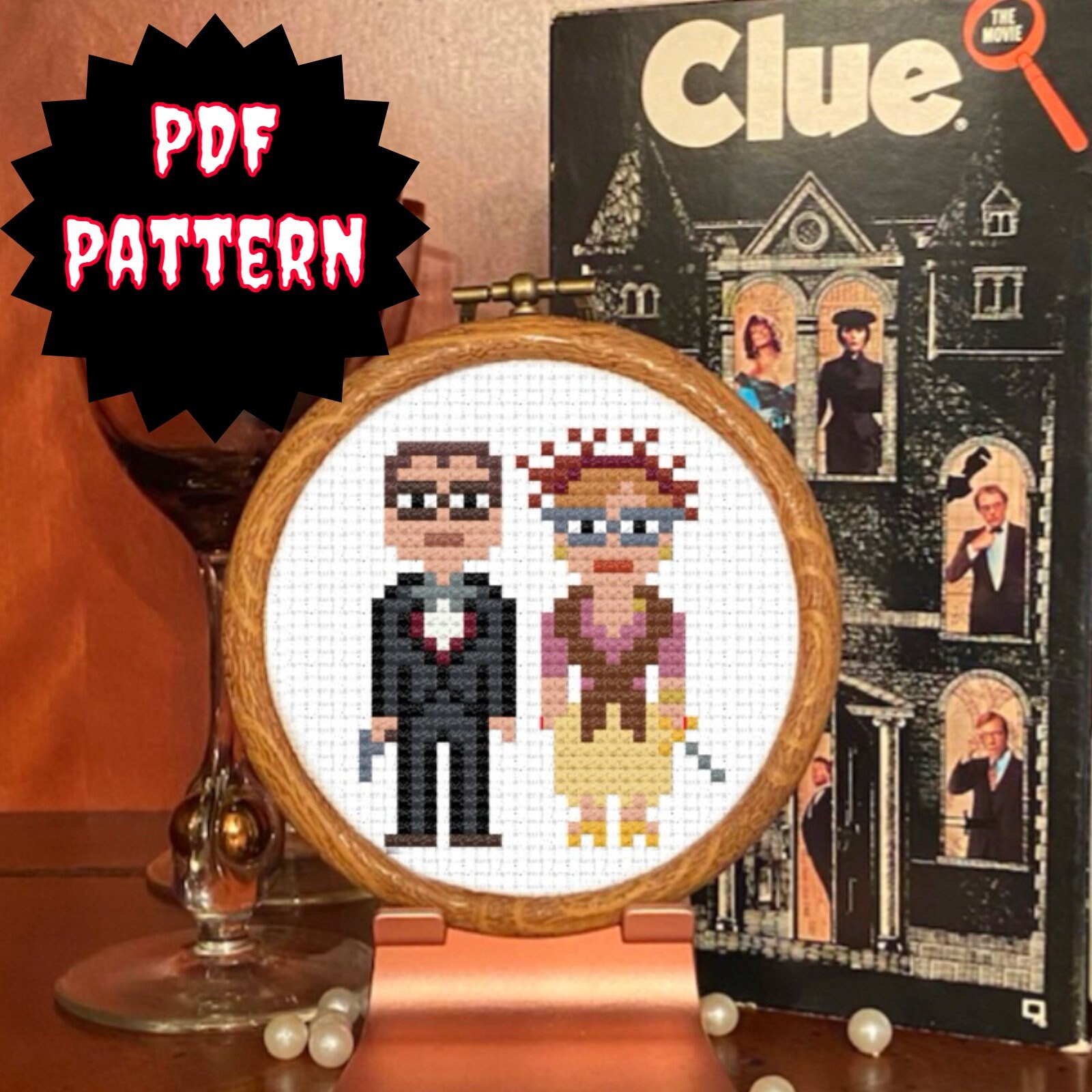 Clue The Complete Set 3 PDF Cross Stitch Patterns Etsy