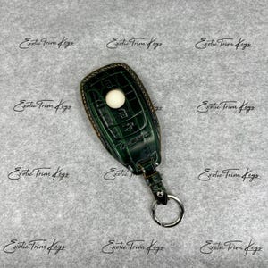 In Stock: Dark Green Crocodile Key Cover For Amg