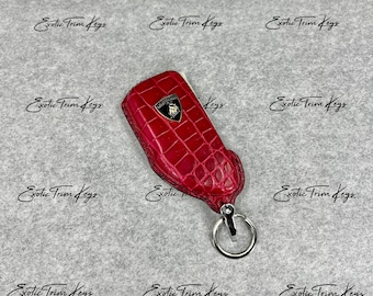 In Stock: Glossy Red Crocodile Key Cover for Lamborghini - Etsy