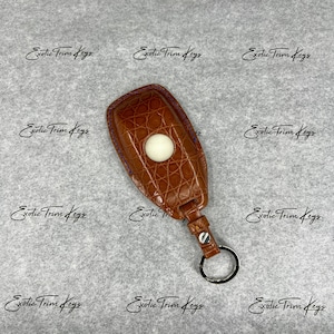 In Stock: Caramel Crocodile Key Cover For Amg