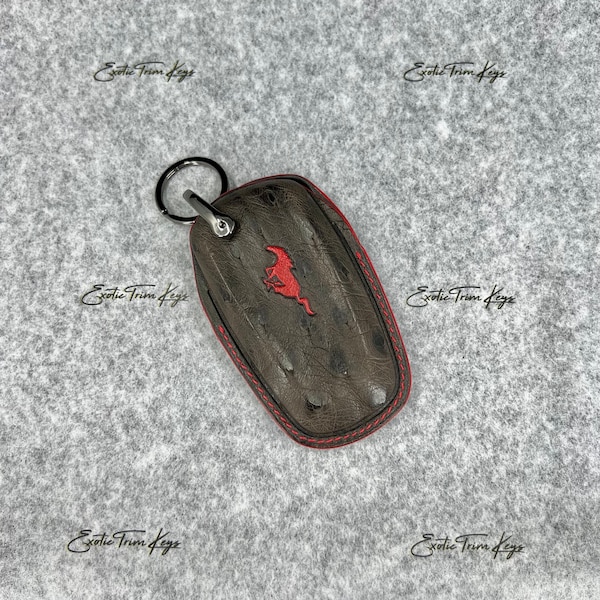 Mustang Gt Key Fob Leather Etsy