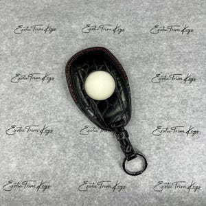 In Stock: Glossy Black Crocodile Key Cover For Bentley