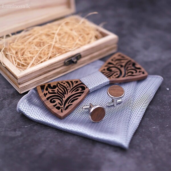 wooden bow tie etsy