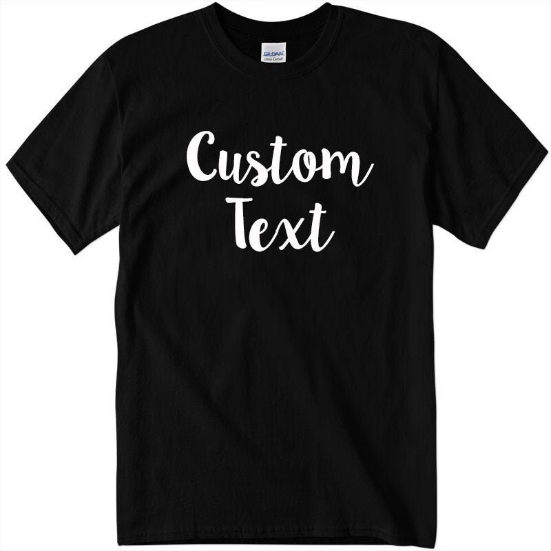 Your text Here Personalized Shirts Customized Shirt Custom | Etsy