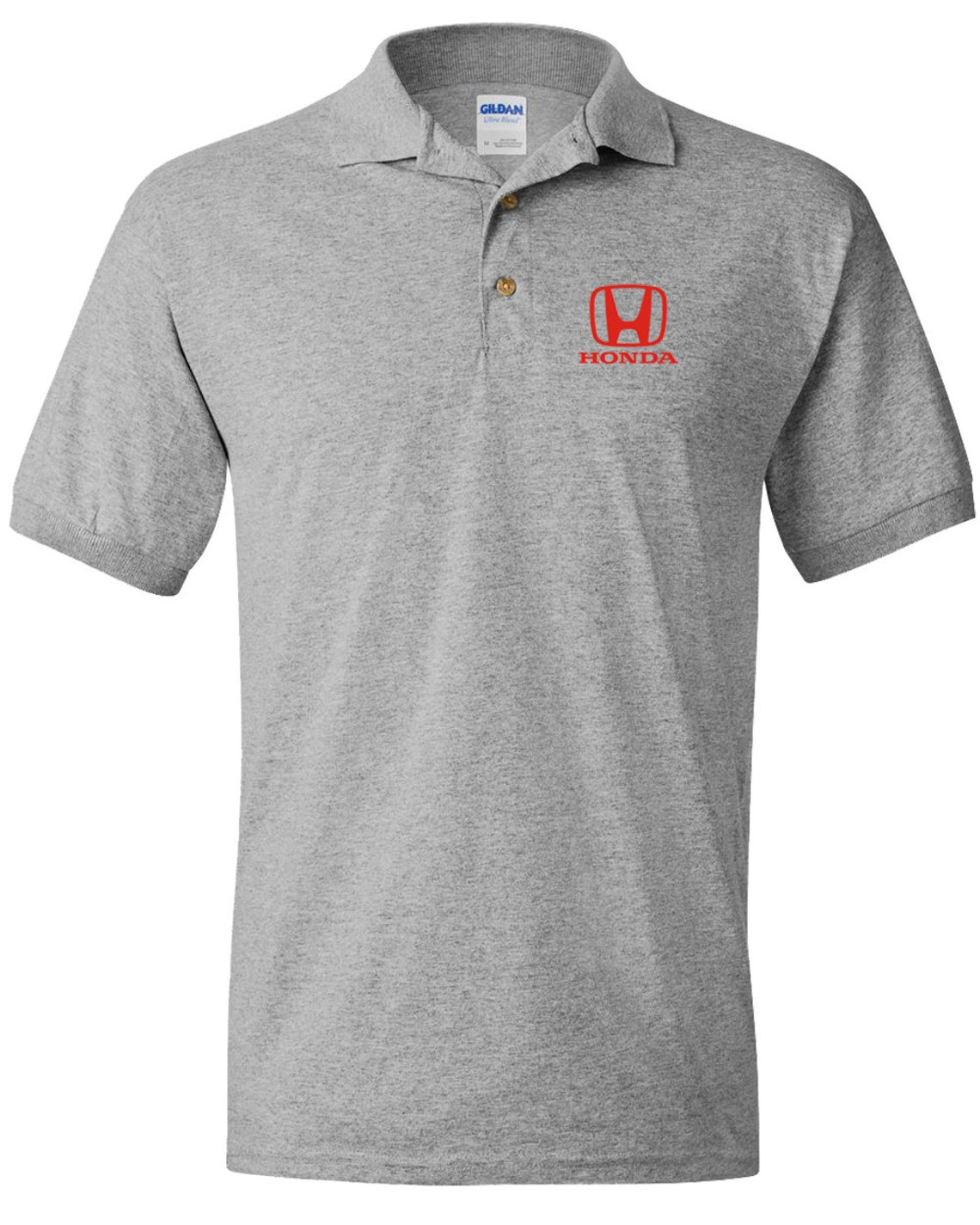 HONDA Shirt Red Logo Honda Uniform Polo HONDA Tee HONDA Etsy