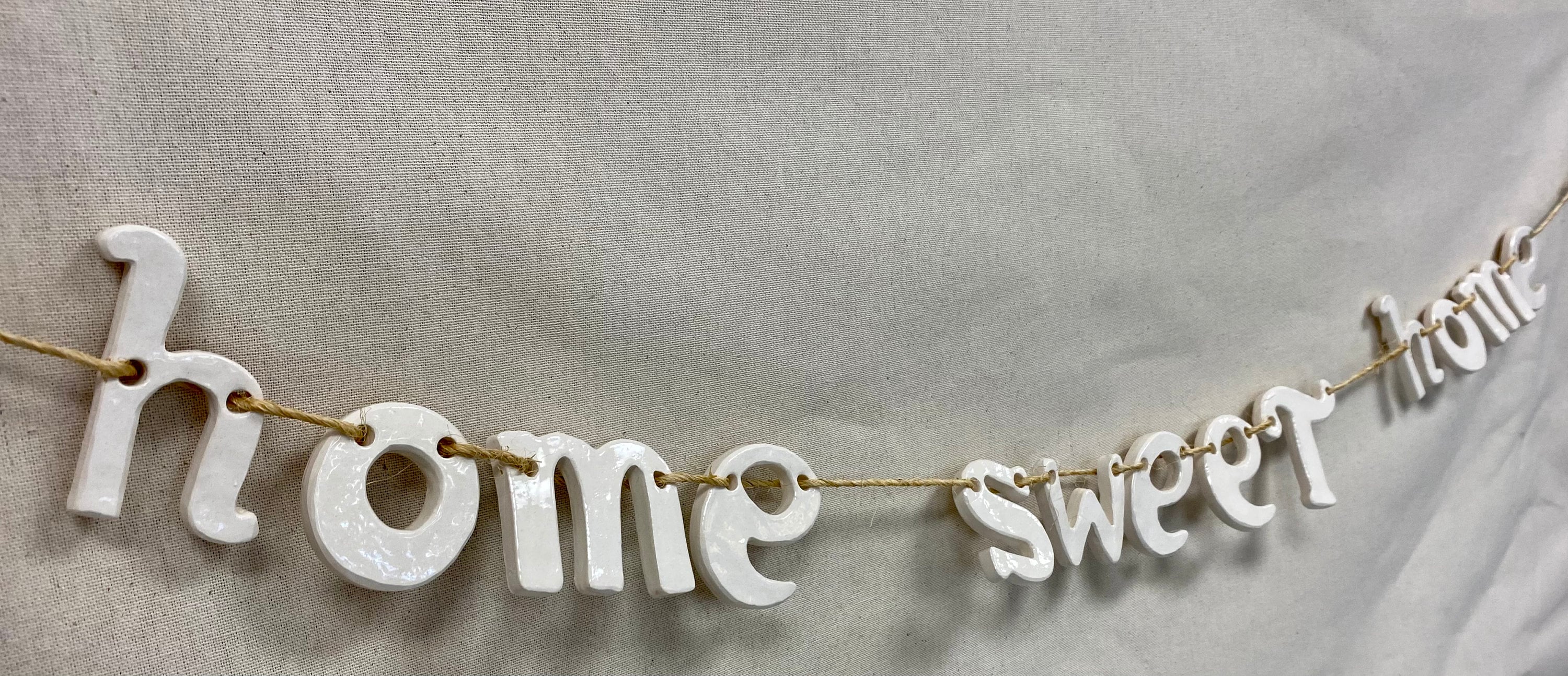 Home Sweet Home Ceramic Garland Etsy France