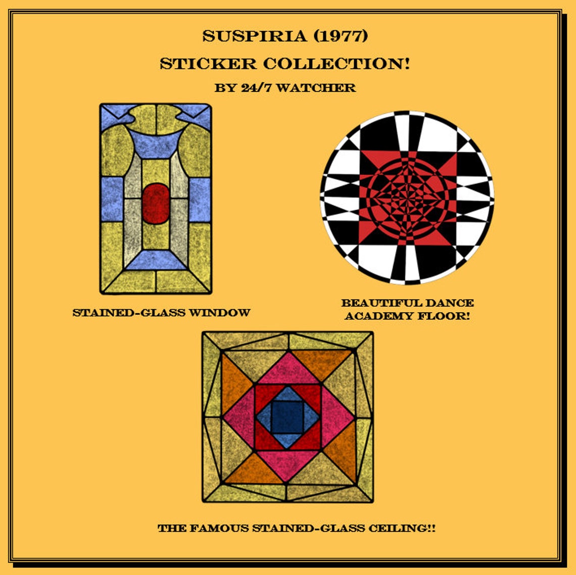 Suspiria (1977) Sticker Collections! - Etsy