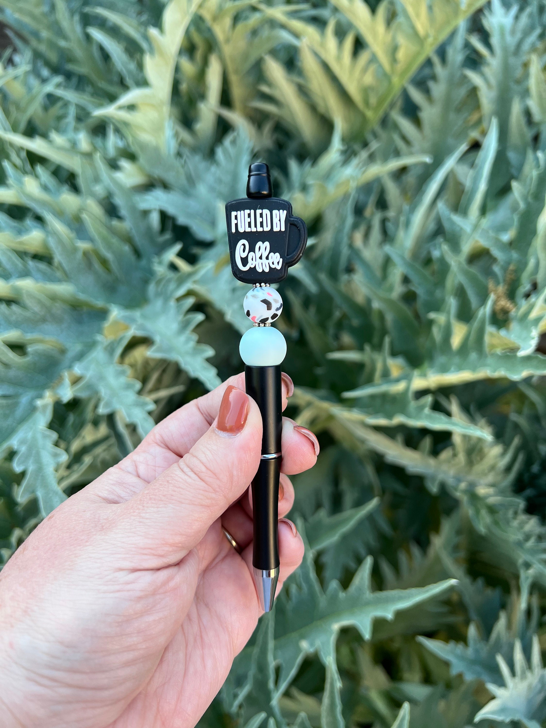 Custom beaded character or focal pen — Kangas Kustom Resin