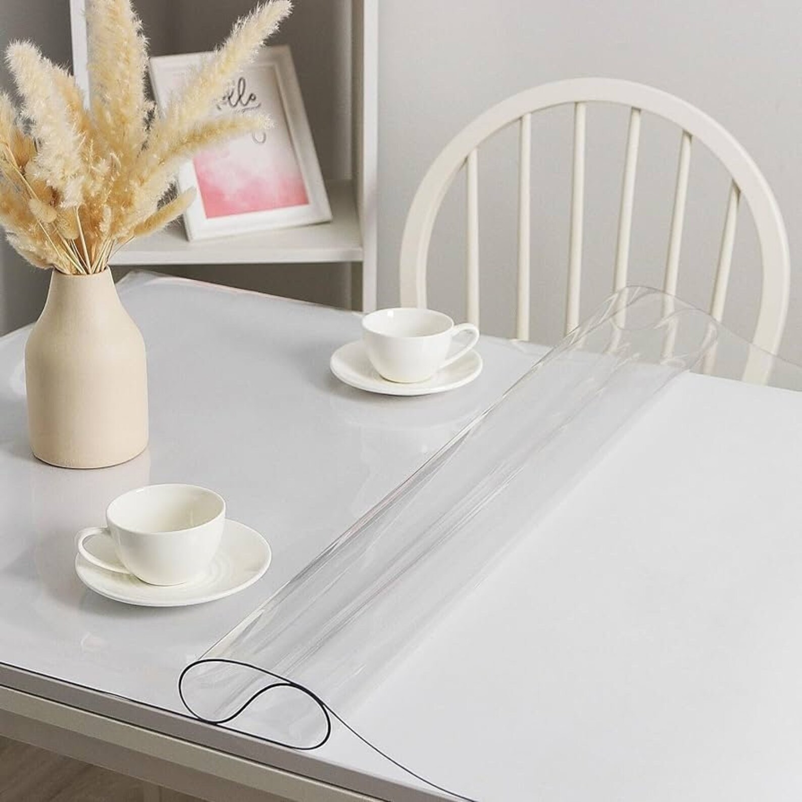 Custom Clear Table Protector, Water and Heat Resistant Table Protector, Place Mat Table Cover