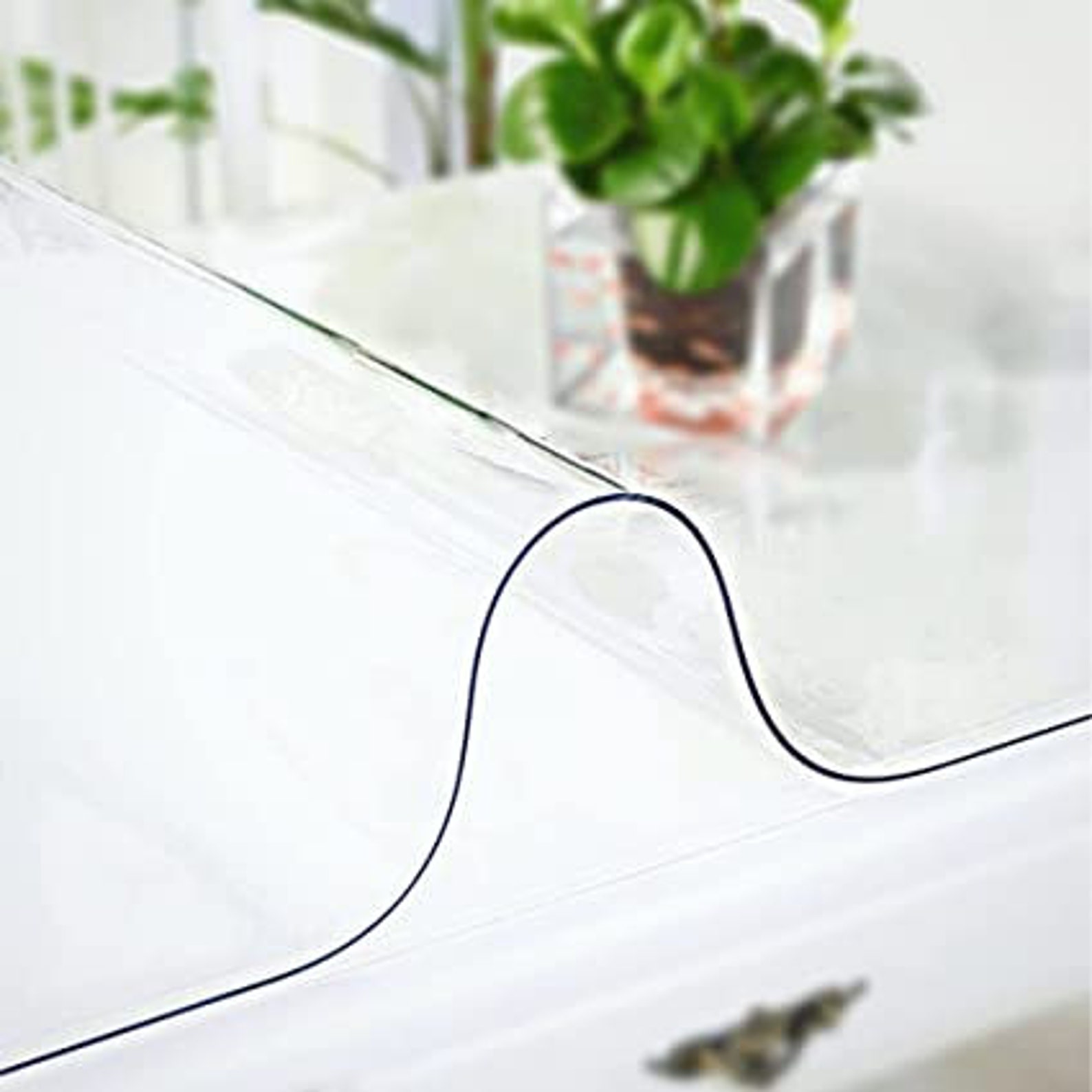 Custom Clear Table Protector, Water and Heat Resistant Table Protector