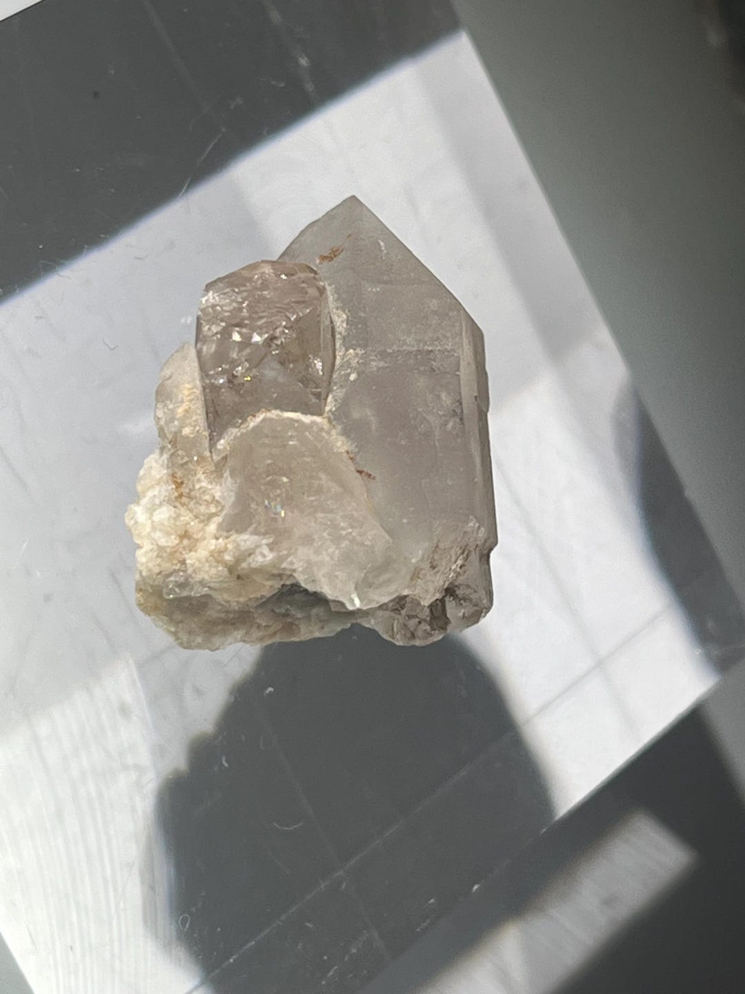 Topaz Matrix Topaz Terminated on Matrix Quartz Point on Mother Rock 33.85 Ctw ...
