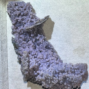 Grape Agate Museum Grade Size 1.35 lb Centerpiece Specimen Exceptional Color & Botryoidal Natural Crystal Cluster . Rare. origin : Indonesia