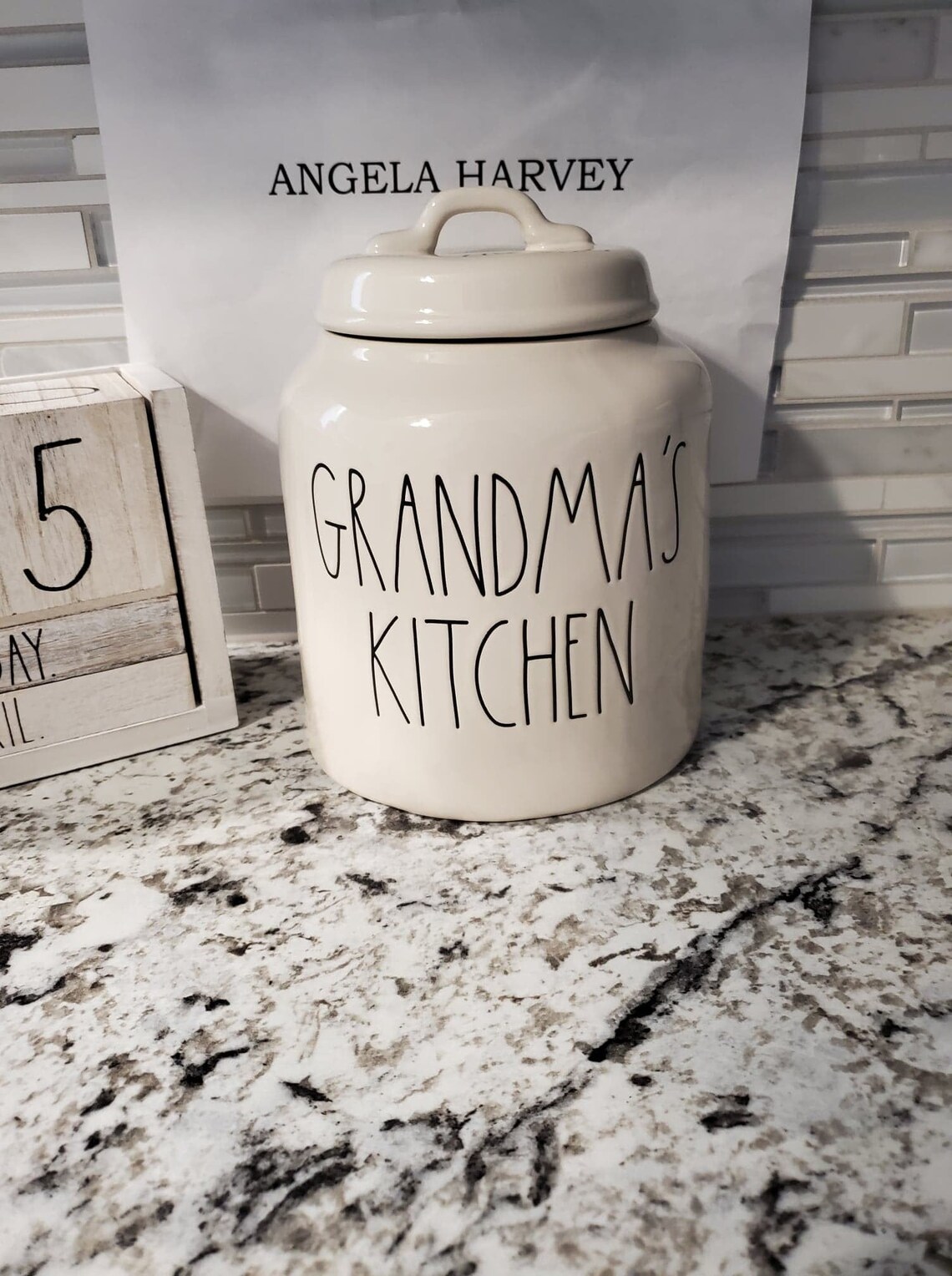 Rae Dunn Grandma's Kitchen Canister Etsy