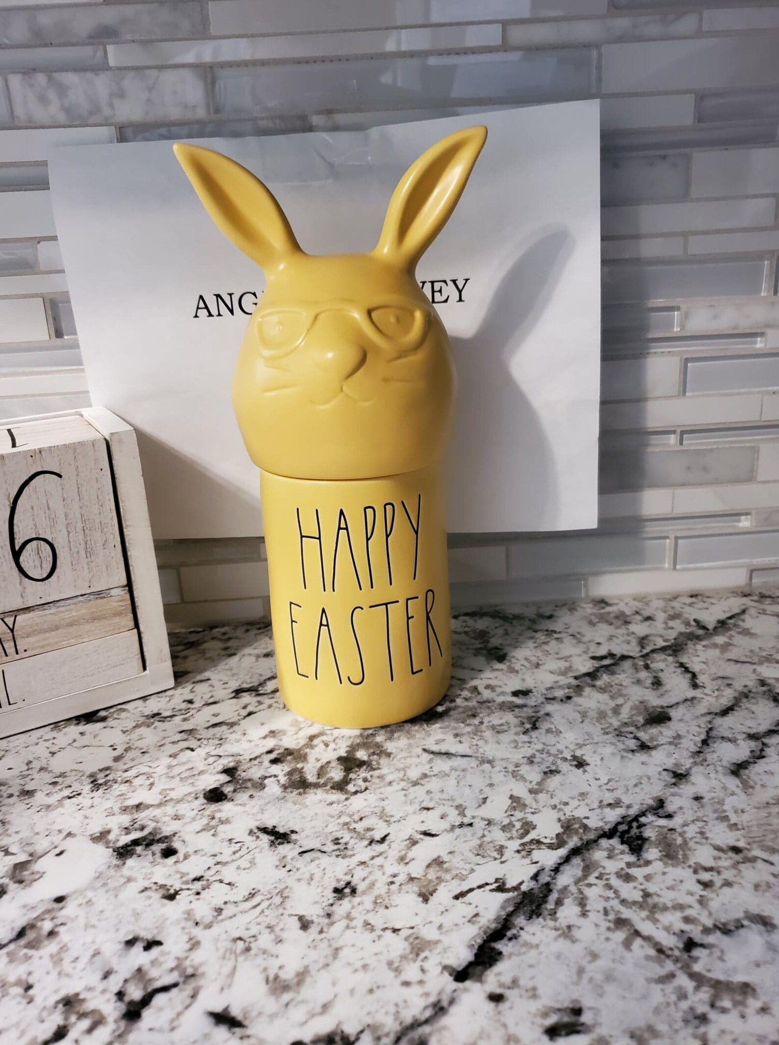Rae Dunn Happy Easter Candle with Bunny Face Etsy
