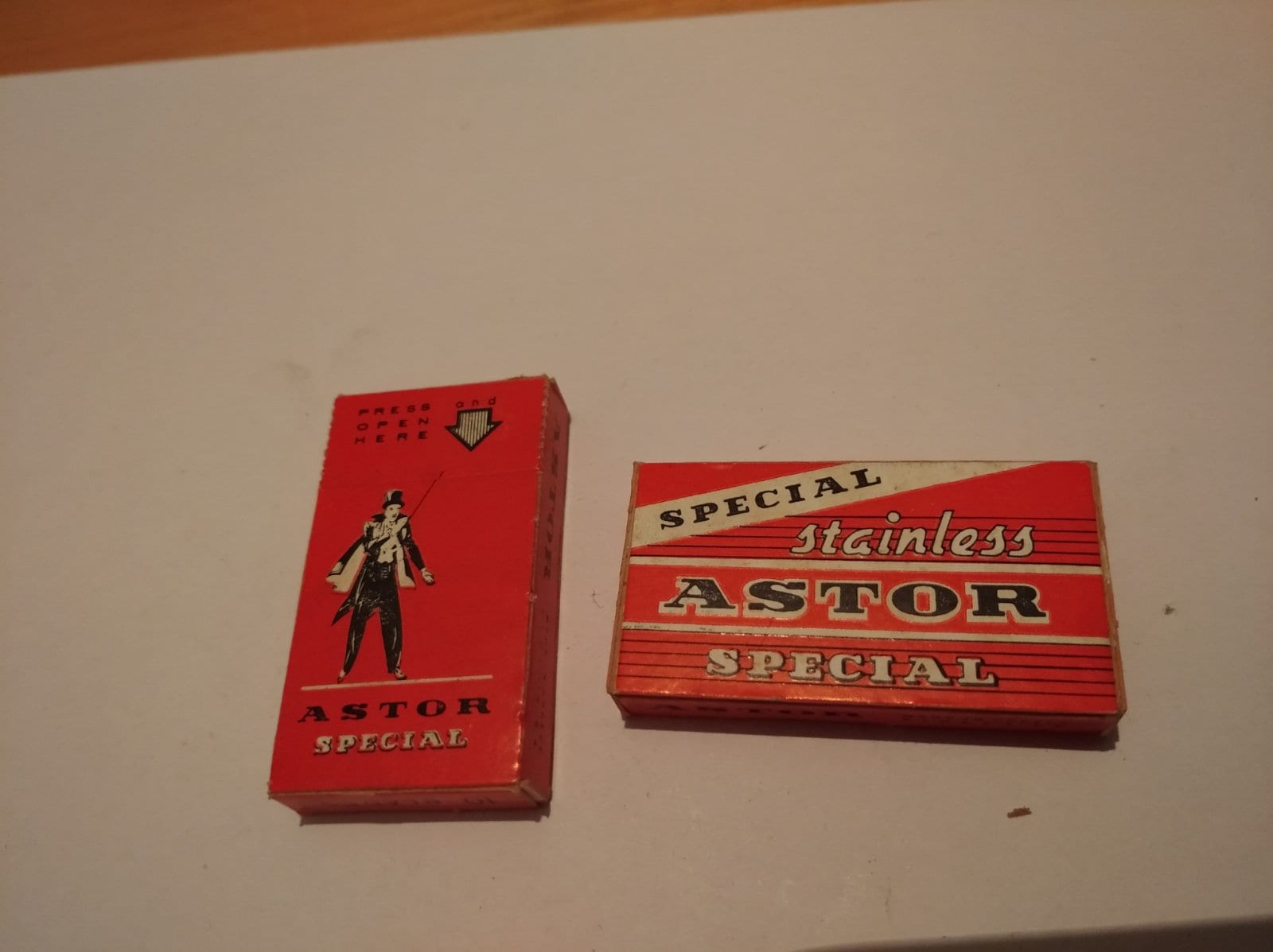 Vintage ASTOR BLADES 5x10 Safety Razor Blades 5 packages X | Etsy