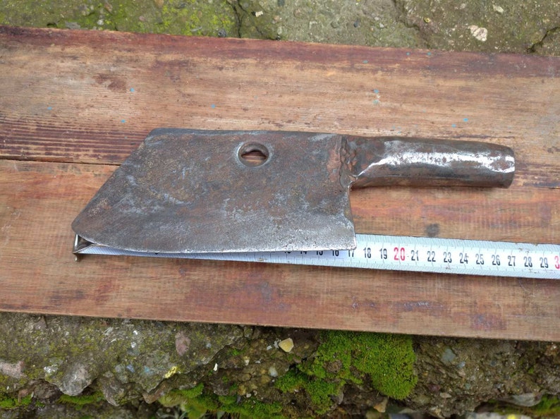 Vintage Hand Cleaver, Heavy Duty Steel, Meat Cleaver Etsy