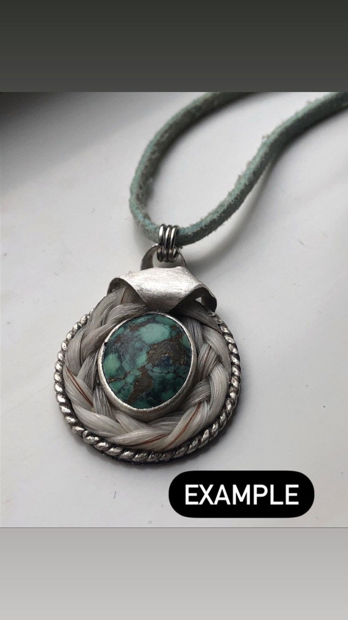 CUSTOM Horse Hair Pendants Made to order please read Etsy