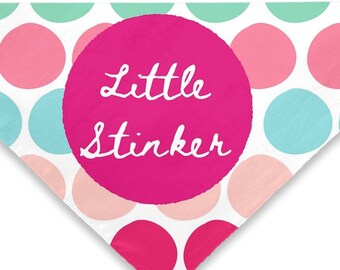 Polka Dots Little Stinker Pet Bandana