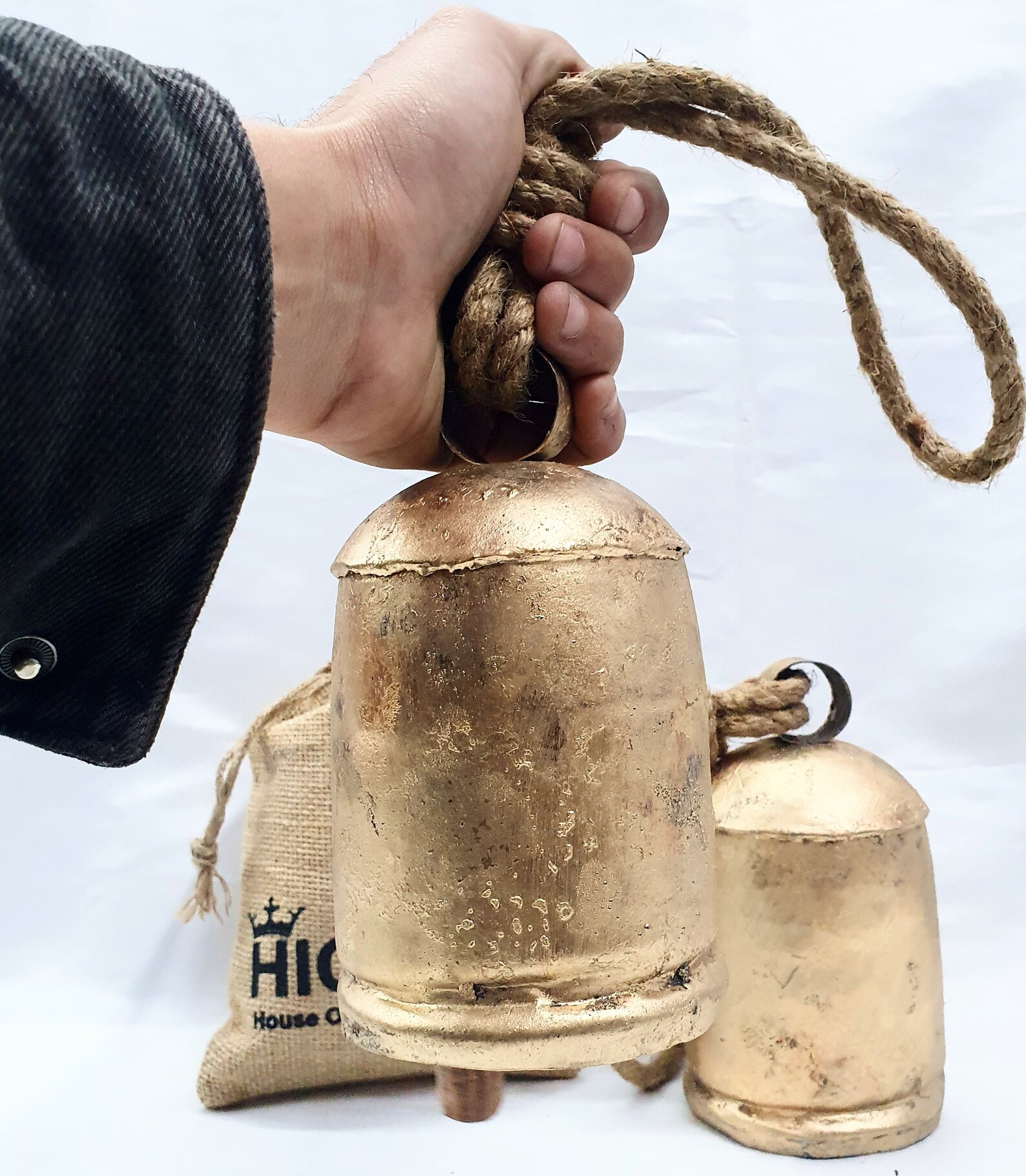 HIGHBIX 16cm Large Handmade Rustic Vintage Lucky Cow Bells On Etsy