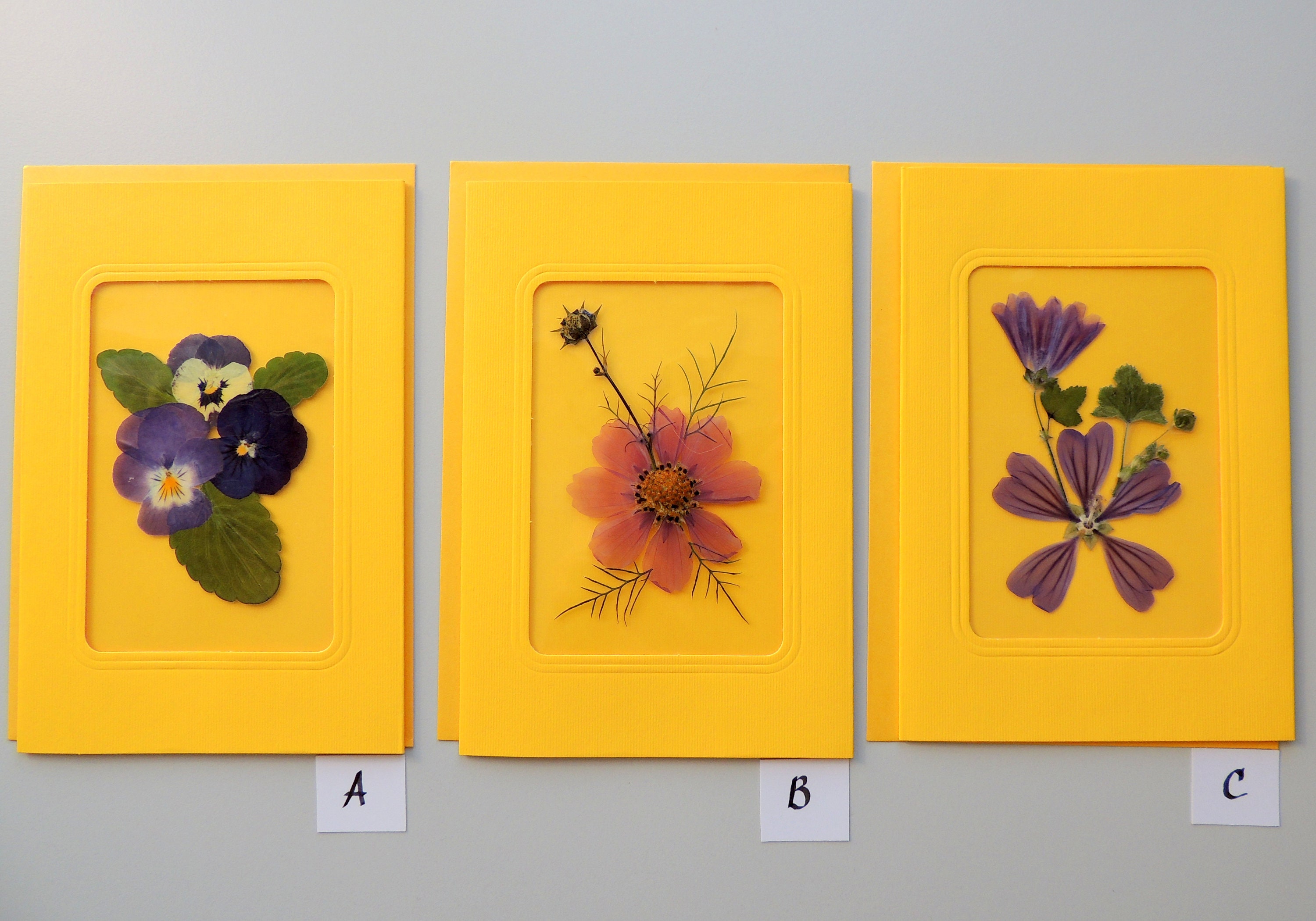 Pressed Flower Greeting Cards ORIGINAL Cards Unique Greeting Etsy UK