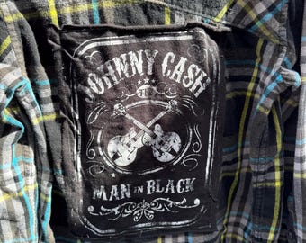 kids Johnny cash flannel