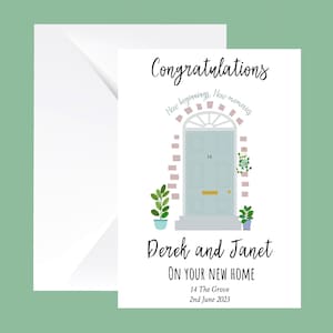 Tarjeta de Primer Hogar / Tarjeta de Primera Casa / Tarjeta de Casa Nueva / Tarjeta de Nuevo Hogar / Tarjeta Personalizada / Tarjetas de Inauguración de Casa / Mudanza / Feliz Nuevo Hogar