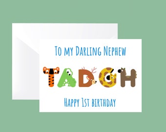 Birthday Card | Childrens Birthday Card | Personalised Birthday Card | Boy Birthday Card | Happy Birthday Card | Girl Birthday Card | Kids