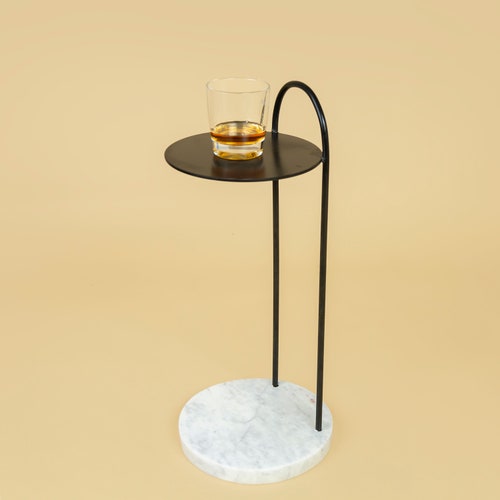 Marble Drink Table Modern Living Room Furniture Natural - Etsy