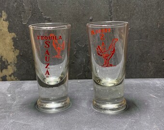 Portugal Atlantis Crisal Shot Glasses Good Luck Rooster