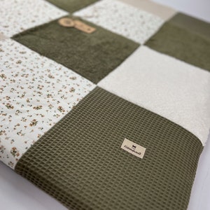 Baby/Crawling Blanket Patchwork Waffle Pique Beautyflower XXL