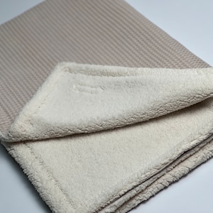 Cuddly blanket baby blanket waffle pique teddy fabric 100% cotton