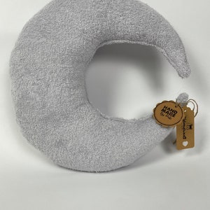 Terry cloth moon cushion in DIFFERENT COLOURS, handmade in Germany