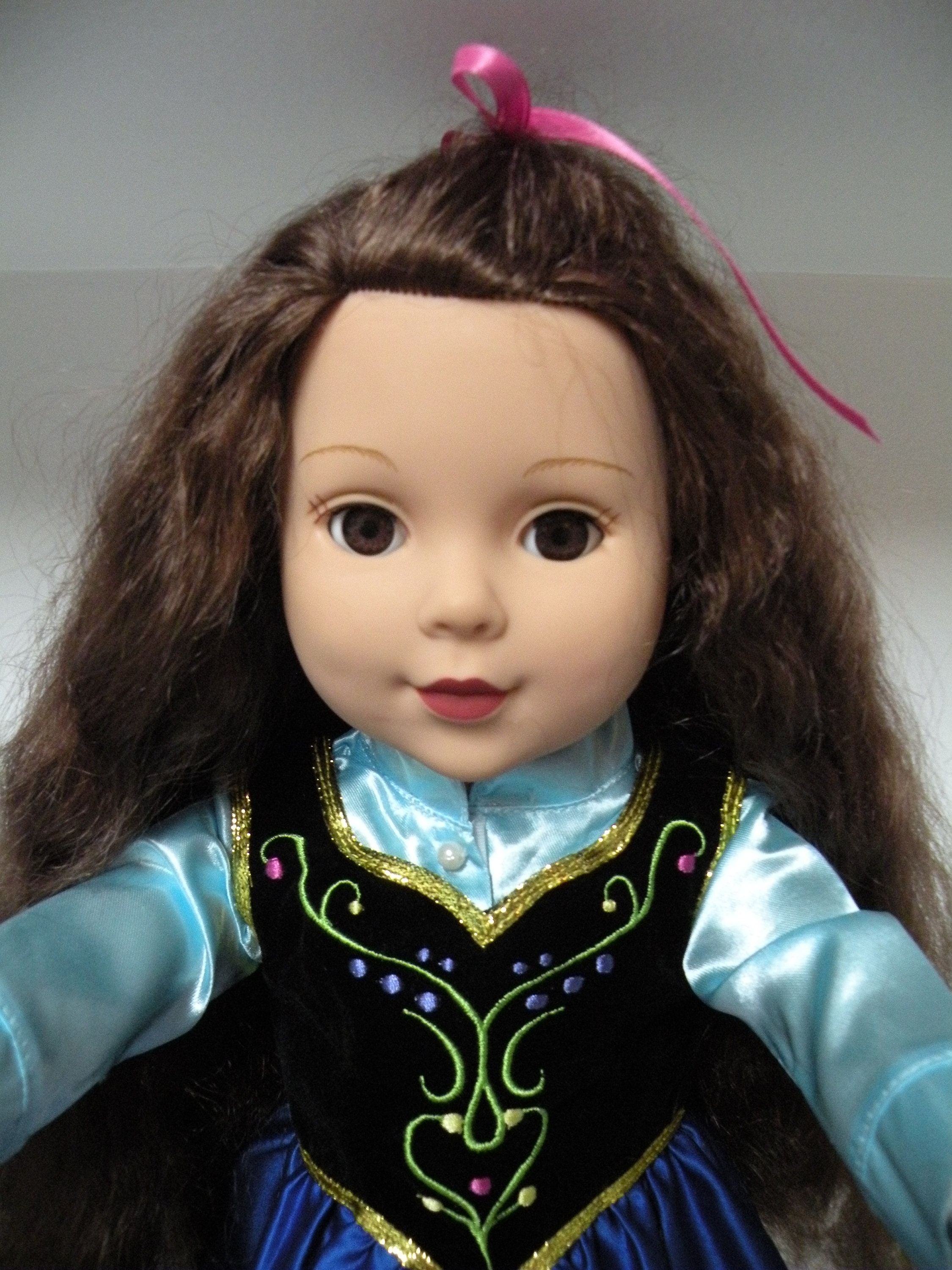 18 Brunette Play Doll by Madame Alexander Dressed as Elsa From Disney s Frozen Including Heeled Boots Friend of Anna Olaf American Girl Etsy