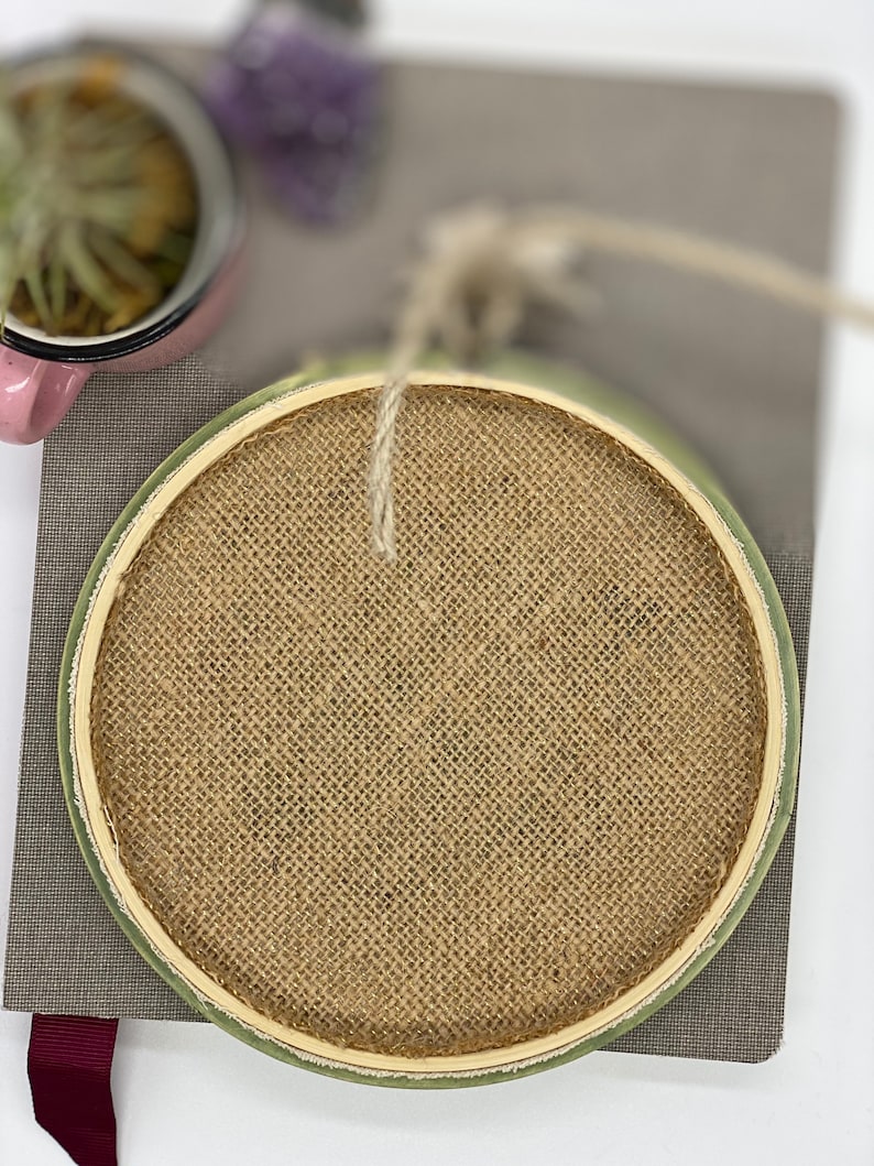 Agave succulent hand embroidered wall art nursery art.