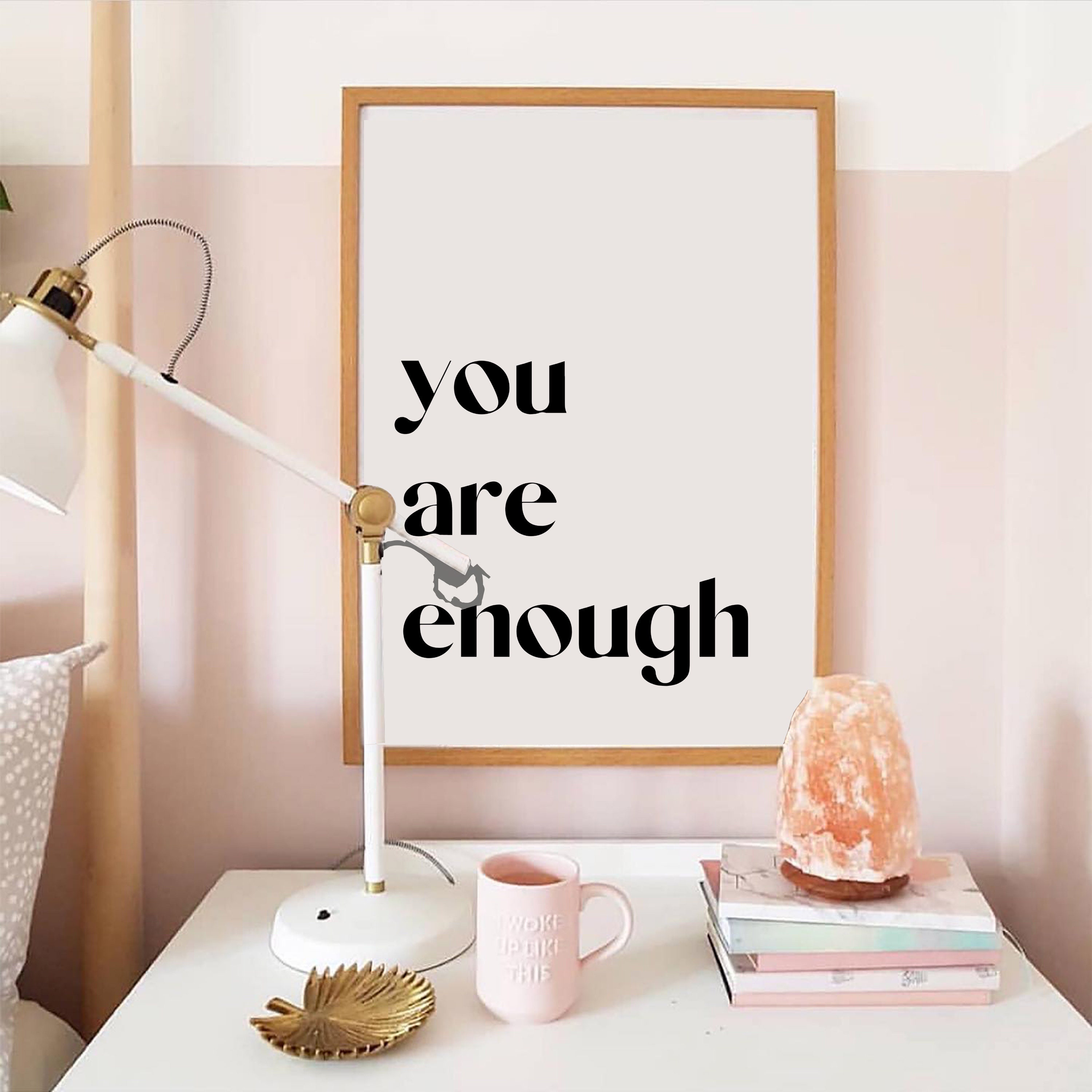 You Are Enough Printable Wall Art Mindfulness Gift - Etsy