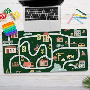 Custom Kids Car Playmat Mousepad Desk mat, Child Room Decor Accessories