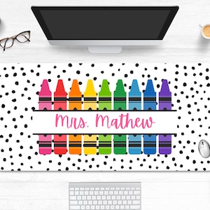 Enhance Your Classroom Aesthetics with a Personalized Teachers Desk Mat - Custom Extended Mousepad