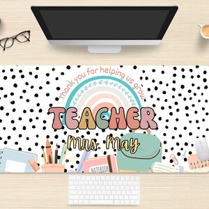 Teachers Desk Mat - Add a Stylish Pop to Your Workspace with this Cute Mousepad Design!