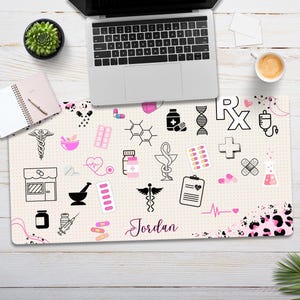Apotheker Schreibtischmatte, personalisiertes Apotheke Tech Geschenk, Apotheke Mousepad, medizinisches Wertschätzung Geschenk