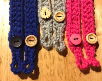 Mitten Suspenders - Keeps Em Together!! Handmade Crochet