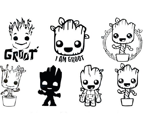 Baby Groot SVG Bundle | Etsy UK
