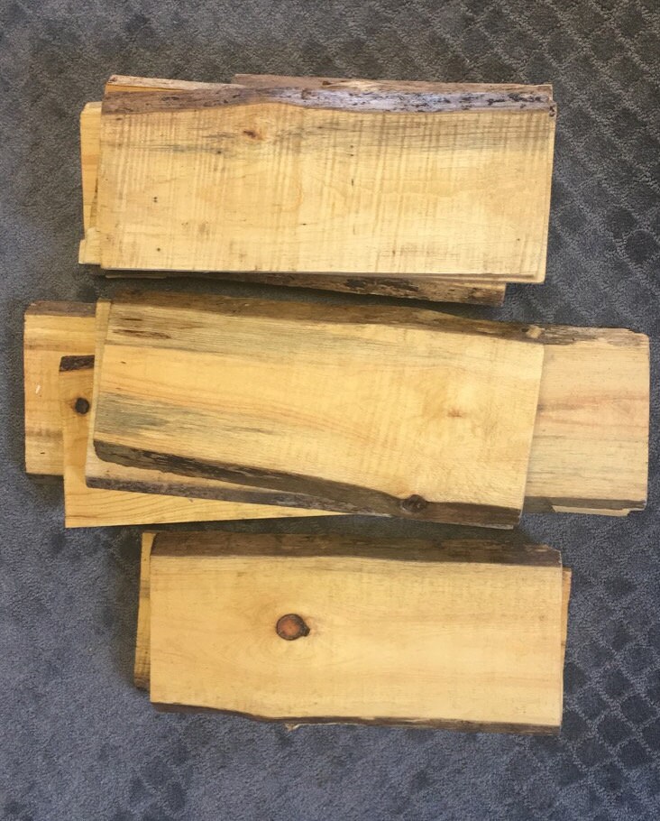 Raw Wood/ Live Edge Shelf Etsy