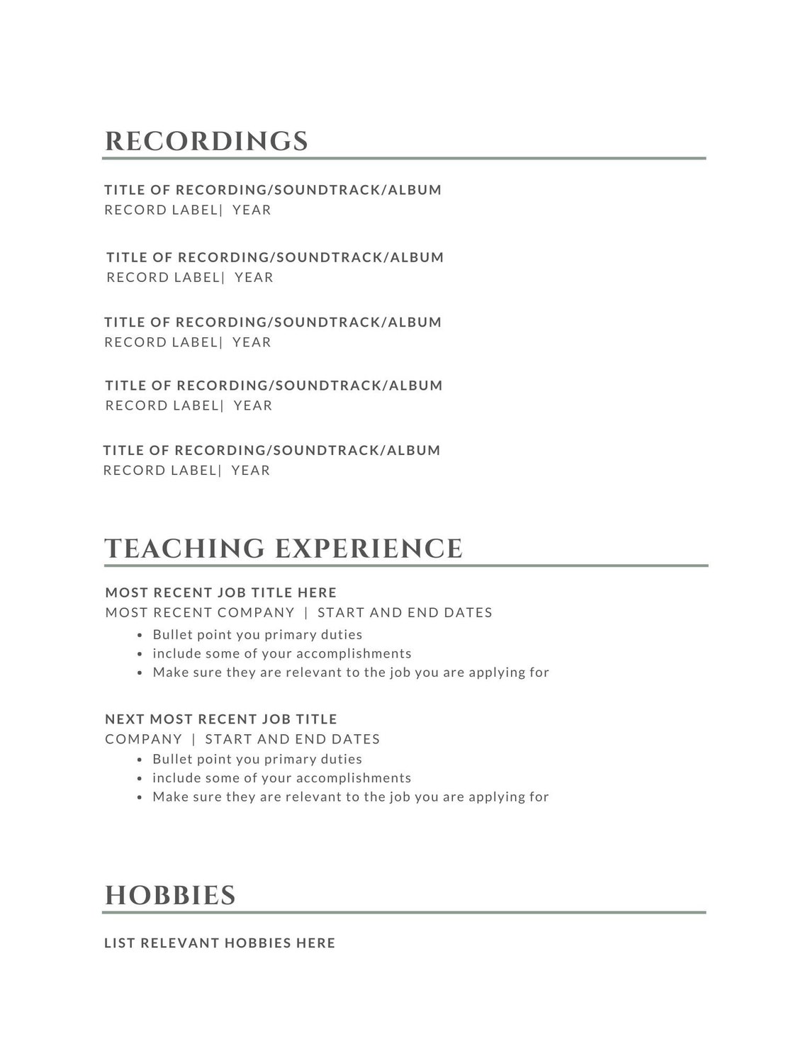 JAZZ Resume Template Canva Template - Il 1140xN.2714263985 Aif4 