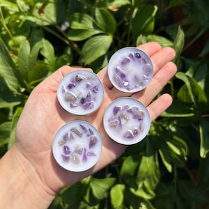Amethyst Crystal Tea Lights