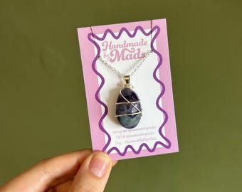 Fluorite Crystal Necklace, Gemstones, Multi coloured, Crystal Jewellery,