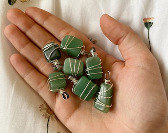 Green Aventurine Crystal Pendants